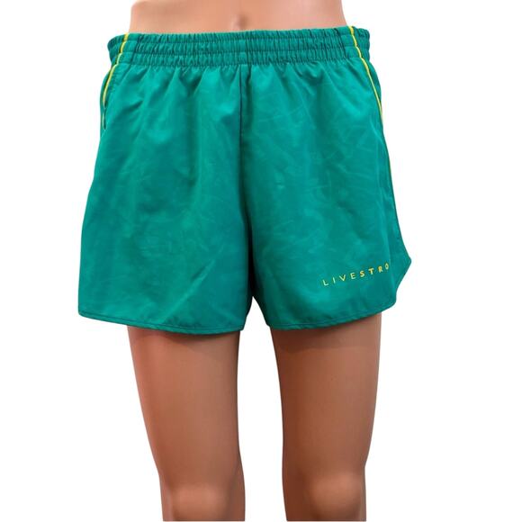 Nike Dri Fit Livestrong Turquoise Running Shorts Lightweight Performance - Picture 14 of 16